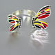 Butterfly ring made of 925 sterling silver enamel BS0004. Rings. Sunny Silver. My Livemaster. Фото №6