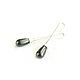 Long pearl earrings 'Swarovski Drops' Swarovski Earrings. Earrings. Irina Moro. My Livemaster. Фото №5