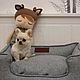 Лежанка для мокроносов "Just Grey MINI". Лежанки. Crazy Horses. Ярмарка Мастеров.  Фото №4
