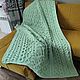 Knitted plaid bedspread on the sofa and bed, a gift for the new year. Bedspreads. komarovanata. My Livemaster. Фото №4