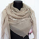 Order Exclusive silk embroidered scarf from Gucci fabric dark beige. Platkoffcom. Livemaster. . Shawls1 Фото №3