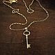 Silver key pendant. Silver 925 sample, Pendant, Turin,  Фото №1