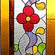 Summer lll. Interior stained glass Tiffany. Stained glass. Glass Flowers. My Livemaster. Фото №6