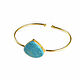 Turquoise bracelet, gold bracelet made of natural turquoise. Bead bracelet. Irina Moro. My Livemaster. Фото №6