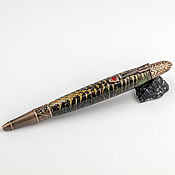 Канцелярские товары handmade. Livemaster - original item Ballpoint pen with a fir cone. Handmade.
