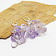 Lavender garden earrings (amethyst, citrine, amethyst). Tassel earrings. Selberiya shop. My Livemaster. Фото №4