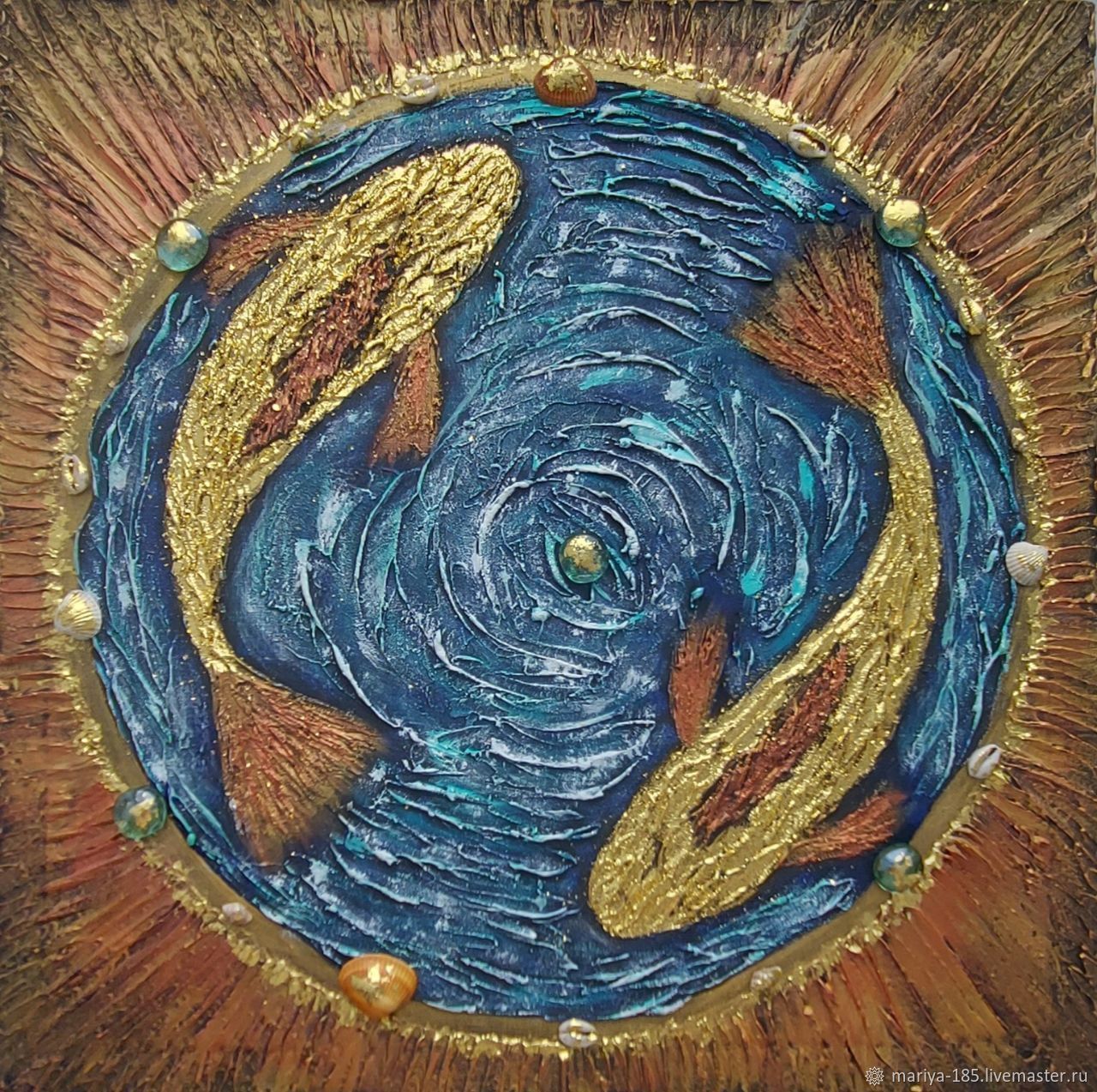 Священные рыбы Тай, картина акрилом в интернет-магазине Ярмарка ...