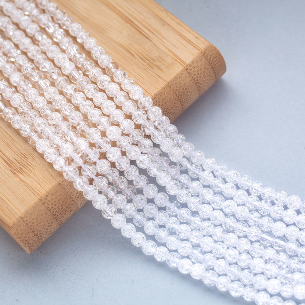 Сахарный кварц, белый 4 мм, ПОЛОВИНА НИТИ в интернет-магазине Ярмарка ...