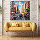 After the rain. The urban landscape. Interior painting on canvas. Pictures. House of the Sun (irina-bast). My Livemaster. Фото №5