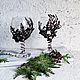 Заказать Комплект декоративных бокалов, туя, медь, стекло. Naturalista. Ярмарка Мастеров. . Элементы интерьера Фото №3