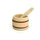 Mortar with pestle wooden large. Utensils for the kitchen. Ware in the Russian style. SiberianBirchBark (lukoshko70). Online shopping on My Livemaster.  Фото №2