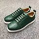 Order Sneakers made of genuine crocodile leather, in green color. SHOES&BAGS. Livemaster. . Training shoes Фото №3