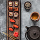Доска для подачи суши и закусок "Соле" из темного дуба. Блюдо. Foxwoodrus. Интернет-магазин Ярмарка Мастеров.  Фото №2