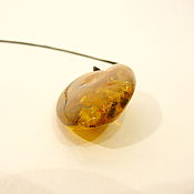 Украшения handmade. Livemaster - original item Natural amber with a crust K-772. Handmade.