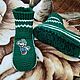 Вязаные Тапочки "Super Mario Луиджи" Luigi. Тапочки. Любимые Тапочки - Для всей семьи. Ярмарка Мастеров.  Фото №4