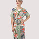 Viscose dress with floral print satin floor length, Dresses, Moscow,  Фото №1