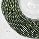 Glass Beads 4 mm Olive 50 pcs Premium, Beads1, Solikamsk,  Фото №1