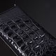 Клатч из натуральной кожи крокодила IMA0081B1. Клатчи. CrocShop товары из экзотической кожи. Ярмарка Мастеров.  Фото №8