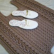 Для дома и интерьера handmade. Livemaster - original item Custom-made doormat made of cord for bathroom and toilet. Handmade.
