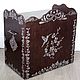 "Glace au chocolat" Стол-бюро из дерева, сервировочный столик. Столы. Алена Шелк (alenamasterrnd). Интернет-магазин Ярмарка Мастеров.  Фото №2