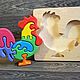Order Wooden puzzle toy 'Cock'. Wooden crafts handmade. Livemaster. . Stuffed Toys Фото №3