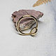 Thin gold ring with natural opal. Rings. Unusual Gemstone Jewelry. My Livemaster. Фото №4