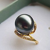 "Цепочка" кольцо серебро ААА 12,6-12 мм