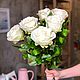 Белые розы из холодного фарфора. Композиции. Оксана Кутюмова. Ярмарка Мастеров.  Фото №6