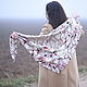 Large linen neck scarf in boho style. Shawls1. ZanKa. Online shopping on My Livemaster.  Фото №2