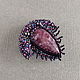 Purple Trilobite brooch, beaded Brooch, Beetle brooch. Brooches. Nibelung Design Beadwork. Online shopping on My Livemaster.  Фото №2