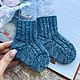 Заказать Синие меланжевые носки для малыша. Марибель (mari_bell_knit). Ярмарка Мастеров. . Носки и колготки Фото №3