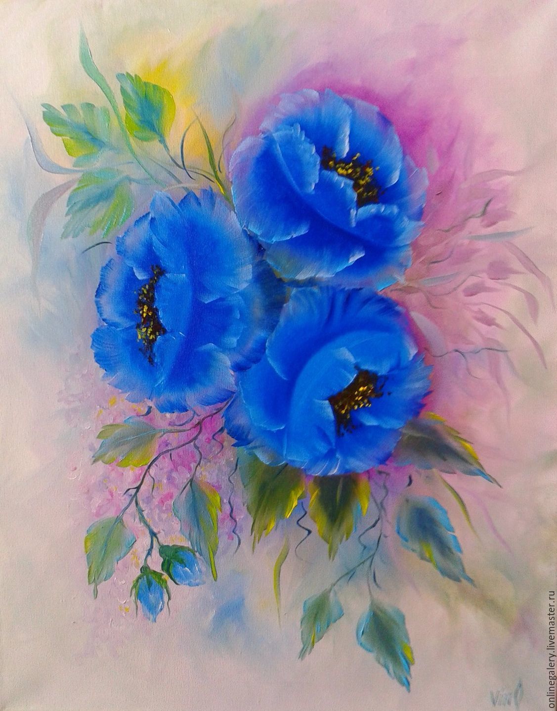 Синие цветы красками. Синие цветы живопись. Голубые цветы живопись. Синие цветы маслом на холсте. Голубые цветы акрилом.