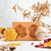 Для дома и интерьера handmade. Livemaster - original item Gingerbread Shape Mushroom&Leaf. gingerbread Board. Handmade.