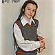 Vest 'Gryffindor'. Childrens vest. Shop Natalia Glebovskaya. Online shopping on My Livemaster.  Фото №2