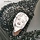 Брошь вышитая гладью, ручной работы Мерилин Монро. Брошь-булавка. FAVORITE accessories. Интернет-магазин Ярмарка Мастеров.  Фото №2