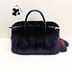Bag made of Finnish Arctic Fox fur. Stylish ladies accessory. Classic Bag. Mishan (mishan). My Livemaster. Фото №5