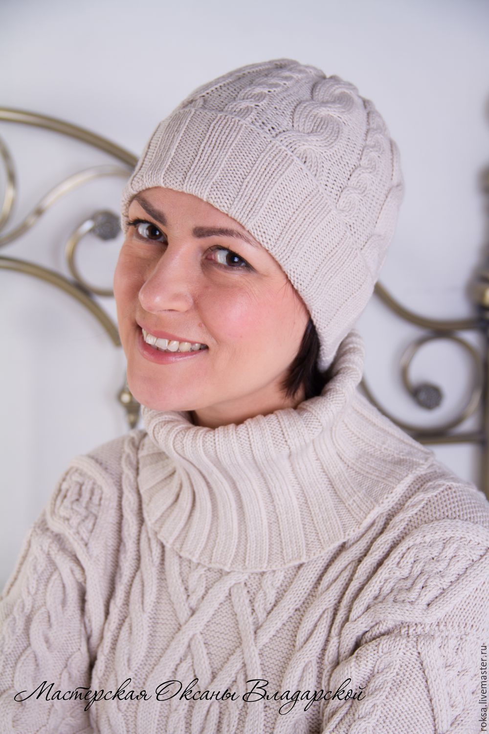 Hat knitted women 'Gerda', Caps, St. Petersburg,  Фото №1