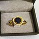 585 gold ring with natural sapphire and diamonds. Rings. ladymillion. My Livemaster. Фото №5