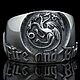 Кольцо Таргариены. Игра престолов. Fire and blood. Дейнерис Драккарис, Кольца, Санкт-Петербург,  Фото №1