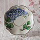 Decorative vase with painted' lilac', Single Tea Sets, ,  Фото №1