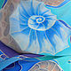 Batik scarf Waves silk crepe de Chine 100% hand painted, Scarves, Kislovodsk,  Фото №1