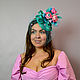 Hat with a veil' Turquoise'. Hats1. Novozhilova Hats. My Livemaster. Фото №6
