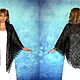 Black shawl,Hand knit shawl,Lace Russian shawl,Woolen wrap №97. Shawls. Oksana (superplatok). My Livemaster. Фото №4