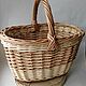 The basket is woven of willow vine 'Willow basket', Basket, Vologda,  Фото №1