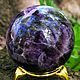  аметист шевронный Лепесток, 6.4 см, натуральные камни. Шар. Amulet-Stone (AS). Ярмарка Мастеров.  Фото №5