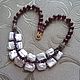 Necklace 'Madrid' (pearl, garnet, agate), Necklace, Moscow,  Фото №1