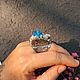 Кольцо с каванситом. Кольца. Karma-jewelry. Ярмарка Мастеров.  Фото №5
