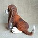 Basset, looking into your soul. Felted Toy. Toys from Togliatti with love.. My Livemaster. Фото №5