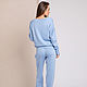 Women's blue suit with trousers. Suits. SHAPAR - knitting clothes. Online shopping on My Livemaster.  Фото №2