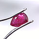 0.33 ct. Рубин груша. Мадагаскар + гемм. заключение. Кристаллы. Зов Камня - магазин украшений. Ярмарка Мастеров.  Фото №4